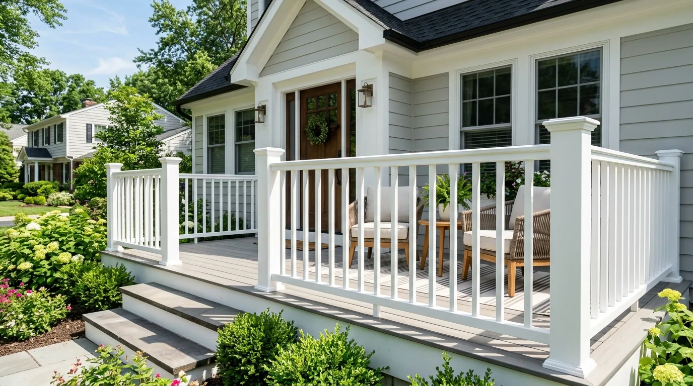 Painted or Updated Railings for 10 front porch ideas to boost curb appeal fast